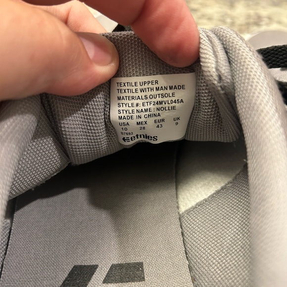 Etnies Nollies Skateboard Sneakers with‎ Black Laces NWOT - Picture 5 of 6